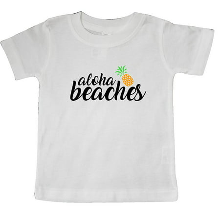 Inktastic Hawaiian Pineapple Aloha Beaches Baby T-Shirt Children Beach (Best Month For Hawaii)