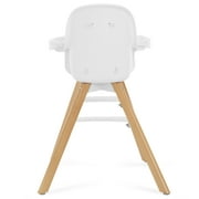 Evolur Zoodle 2-in-1 High Chair Booster Feeding Chair with Modern Design, Black