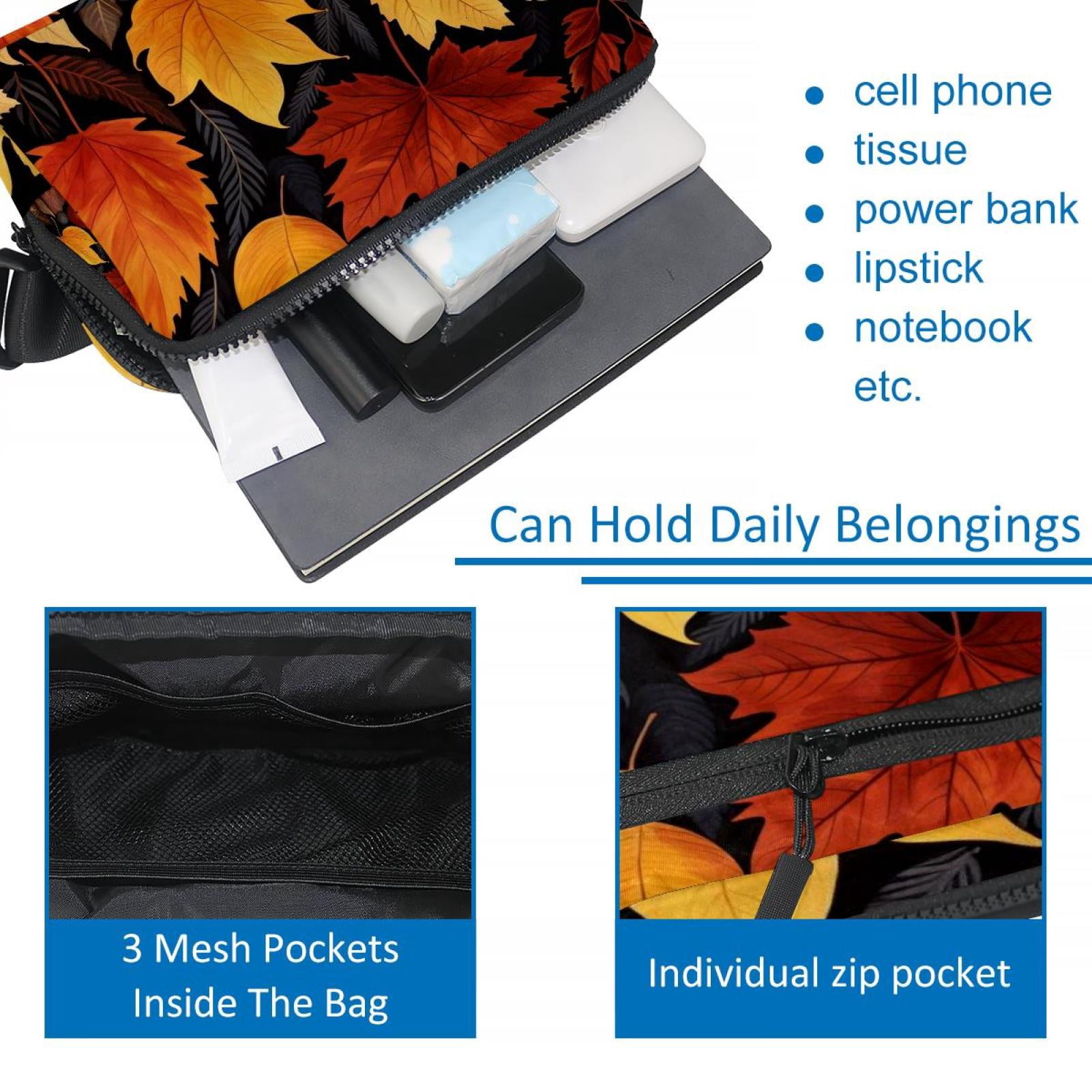 Thanksgiving leaves Waist Pack Running Belt Fanny Packs Lightweight Adjustable with Extension Strap Unisex