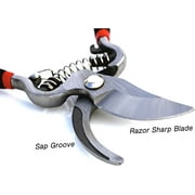 Garden Guru Heavy Duty Forged Steel Garden Clippers, Professional Bypass Hand Pruners, Pruning Shears