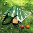 thumbnail image 5 of Tropical Leaves Picnic Blanket Waterproof Outdoor Beach Blanket Hand-held Pad Suitable for Travel, Camping, Beach, Family Gatherings, 5 of 7