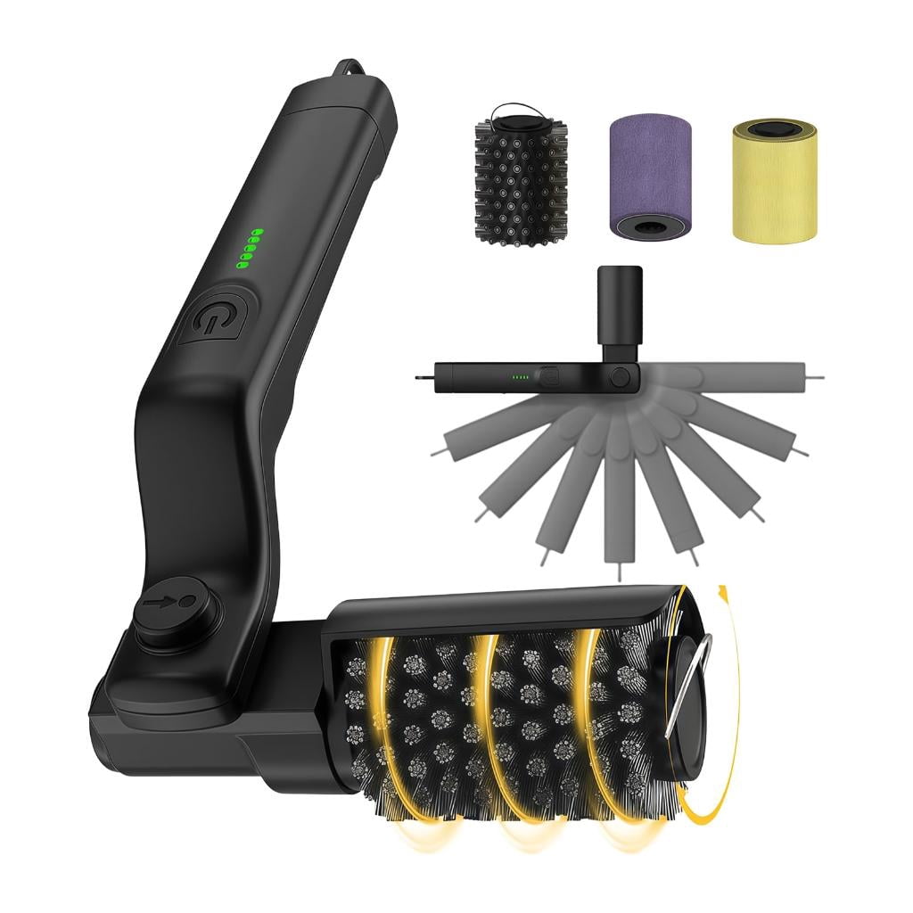 Giaone Adjustable Speed Grill Brush With Rechargeable Battery For All Grill Types