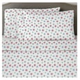 thumbnail image 3 of Flannel 170 GSM Sheet Set,Cal King Snow Flakes White, 3 of 9