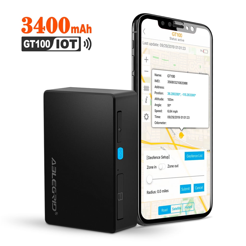 【AT&T Certified】ABLEGRID Antitheft GPS Tracker for Vehicles 4G Real