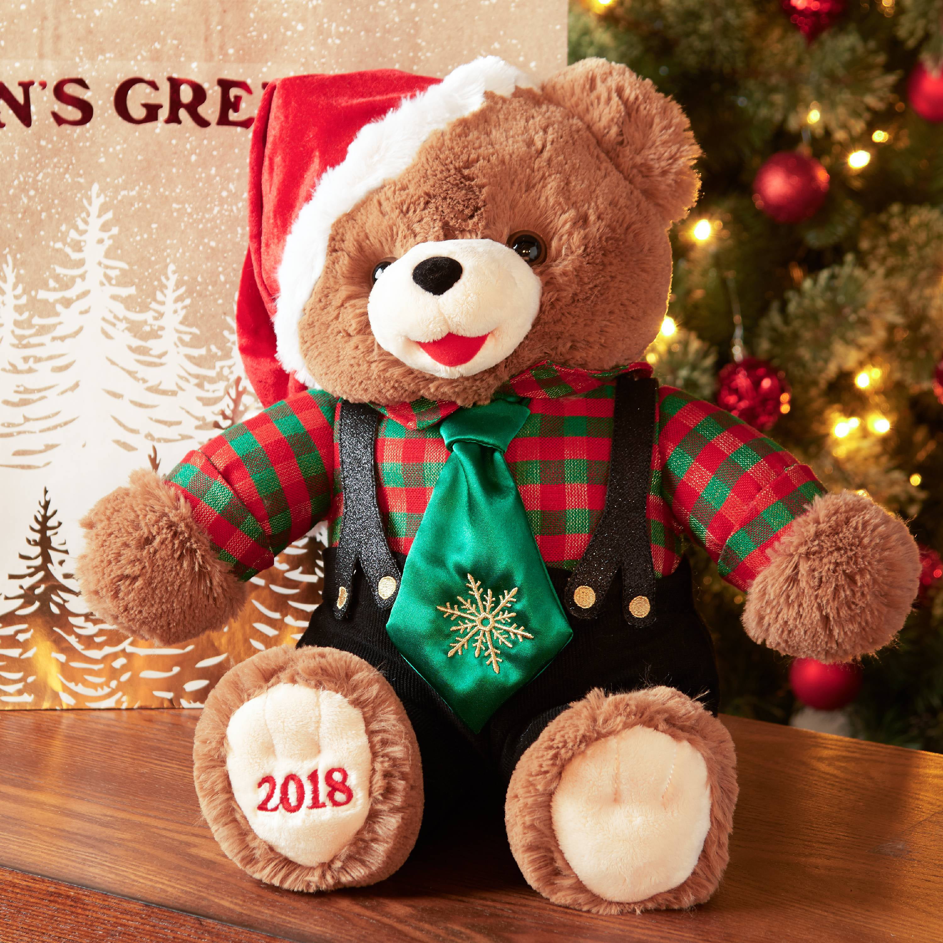 2018 stuffed christmas bear