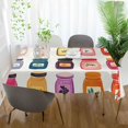 thumbnail image 3 of Yayeee Tablecloths 54" x 72" Rectangle Wrinkle Resistant Party Table Cover, Orange Jar, 3 of 8