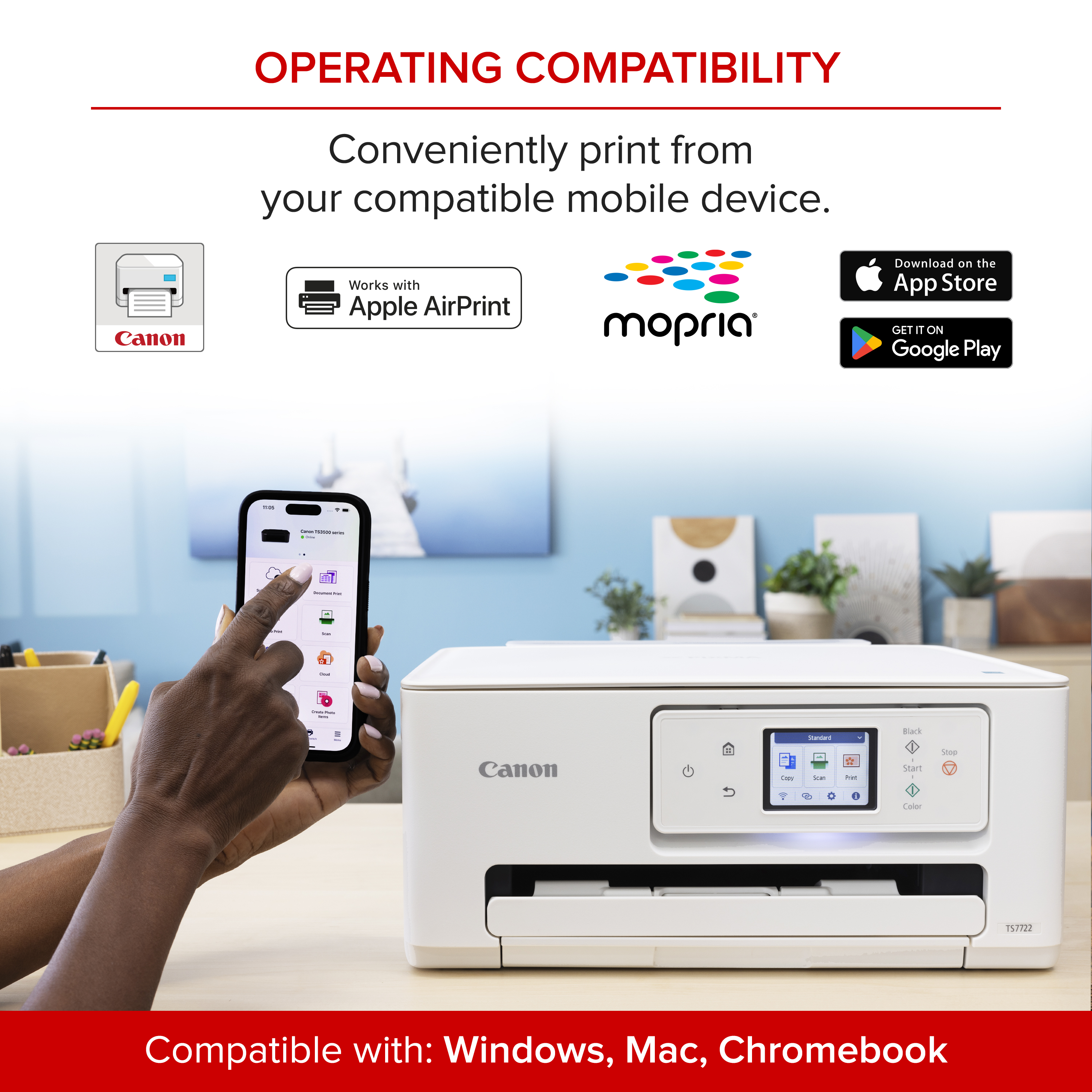 Canon PIXMA TS7722 Wireless All-in-One Color Printer photo 5