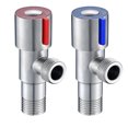 thumbnail image 4 of maskred Bathroom Angle Filling Valve Faucets Black Stainless Steel Kitchen Cold Hot Mixer Tap Accessories Standard G1/2 Threaded, 4 of 6