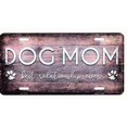 thumbnail image 1 of Dog Mom Best Relationship Ever Metal License Plate, 1 of 1