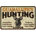 thumbnail image 1 of GUADALUPE'S Hunting Lodge Sign 12 x 18 Matte Finish Metal 112180015408, 1 of 1