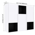 thumbnail image 2 of 3-Shelf Wall-Mounted Bathroom Side Cabinet | Store All Bathroom Necessities | High-Quality Plywood and Soft Hinges | Protect Surface from Acids, 2 of 6