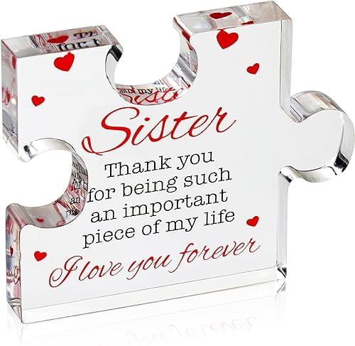 Grandpa Gift - Engraved Acrylic Block Puzzle 'Best Grandfather Ever' - 3.9x3.9 Inch Keepsake For Birthday, Christmas
