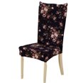 thumbnail image 1 of Protector de asiento de silla de taburete de hotel floral elástico combinado extraíble para todas las estaciones Inevent JJ16126-07, 1 of 6