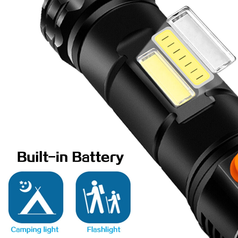LED Rechargeable, Super Bright, 3 Modes Handheld Outdoor, Power Bank, Long Distance Spot for Camping Hiking Climbing Fishing