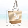 thumbnail image 2 of Bolso de playa para mujer | Bolso de viaje de lona | Bolso de hombro grande con asa de cuerda para playa, vacaciones, compras, viajes, regalo de Navidad, 2 of 4