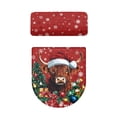 thumbnail image 2 of HELLHERO Christmas Tree and Christmas Calf Elastic Bottom Toilet Lid Dust Cover Set & Dustproof Fits All Toilet Shapes Elastic Edge with 2 Piece Toilet Seat Covers Set, 2 of 8