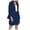 Navy, variant on Womens 2 Piece Blazer Shorts Set Long Sleeve Double Breasted Suit Jackets And Shorts Suit Business Outfits Loose Fit Matching Outfits