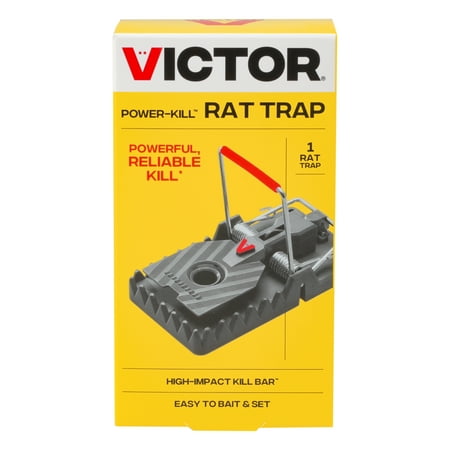 Victor Power Kill Rat Trap - Easy to Set Rat Trap - Plastic Rat Trap - Use Indoors or Outdoors