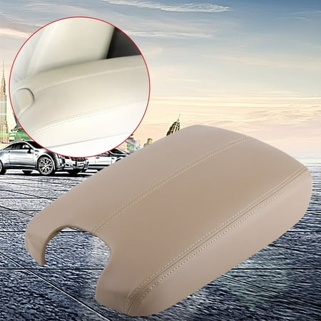 - Arm Rest Cover Skin Artificial Leather Car Armrest Center Console Lid Cover Skin For Honda Accord 2008-2012 Beige