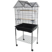 YML 7954_4914BLK Villa Top Parrot Cage, 5 by 8-Inch