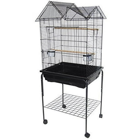 YML 7954_4914BLK Villa Top Parrot Cage, 5 by 8-Inch