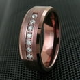 thumbnail image 3 of Tungsten Rings for Men Wedding Bands for Him Womens Wedding Bands for Her 8mm Parague, 3 of 7