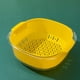 thumbnail image 1 of Hot Selling PET Double-layer Vegetable And Fruit Drainage Basket Living Room Coffee Table Vegetable Washing Basket Double Ear Handle Plastic Kitchen Vegetab, 1 of 7