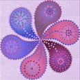 thumbnail image 1 of Ahgly Company Machine Washable Indoor Square Transitional Orchid Purple Area Rugs, 6' Square, 1 of 7