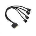 thumbnail image 1 of Cooling Fan Adapter Cable, 15 Pin to 4 x 3 Pin / 4 Pin PMW 12V PC Case Fan Power Adapter Cable to 15 Pin, 1 of 6
