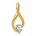 thumbnail image 1 of Quality Gold XS1197 14K 4 mm Yellow Gold Fancy Diamond Slide Mounting, 1 of 1