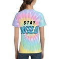 thumbnail image 3 of Ben Azelart Stay Wild Kids T-Shirt 3d Printed Graphic T-Shirts Boys And Girls Short Sleeve Shirts For Youth Kids X-Small, 3 of 7