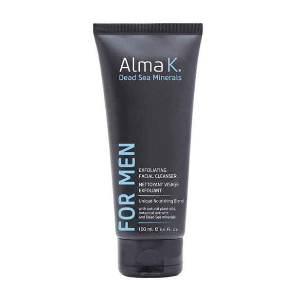 Limpiador facial ALMA K Jabón facial exfoliante para antes del afeitado, 100 ml