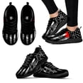 thumbnail image 1 of Zapatillas de deporte ligeras para exteriores con bandera estadounidense negra, suela suave blanca, para disc golf, deportivas, para aficionados, planas, 1 of 6