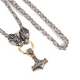 thumbnail image 3 of Collar con colgante de plata con cabeza de lobo y cadena de emperador de estilo europeo y americano personalizado de tendencia de moda, 3 of 6