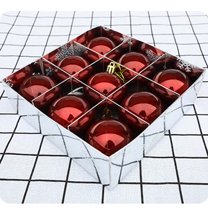 XYAIYT 9 Pack Christmas Decorations Plastic Pearl Ball Ornament Set S Easy to Hang Long Lasting for Tree Home Restaurant Hotel Office Shatterproof Christmas Ornaments 2.3in Red