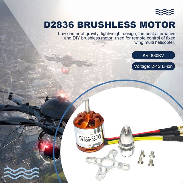 750/880/1120/1500KV reemplazo de Motor sin escobillas de avión para aviones de ala fija RC Ndcxsfigh libre de BPA