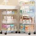 thumbnail image 4 of Toystoory Organizador de estante de almacenamiento antioxidante para productos de baño, carro rodante impermeable de varios niveles, Almacenamiento y organización del hogar, 4 of 6