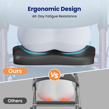 VOCIC Black Rollator Walker | 330lb Capacity | Adjustable Backrest & Indoor/Outdoor Wheels