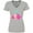 Athletic Heather, variant on Cute Mermaid, Pink Hair, Green Tail Women's V-Neck T-Shirt