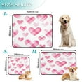 thumbnail image 2 of Washable Pet Pee Pads with Super Absorbent Reusable Training Pads for Dogs & Cats Seamless Pink Heart Pattern, 2 of 6