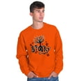 thumbnail image 5 of Spooky Cute Haunted Halloween Tree Unisex Plus Size Sweatshirt Brisco Brands 2X, 5 of 6