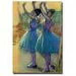 Trademark Fine Art "Two Blue Dancers" Canvas Wall Art by Edgar Degas