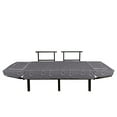 thumbnail image 3 of Space Futon Couch, Surface of an Asteroid Planet Pattern with Huge Crater Spots and Circles Universe Theme, Daybed with Metal Frame Upholstered Sofa for Living Dorm, Loveseat, Dimgrey, by Ambesonne, 3 of 4
