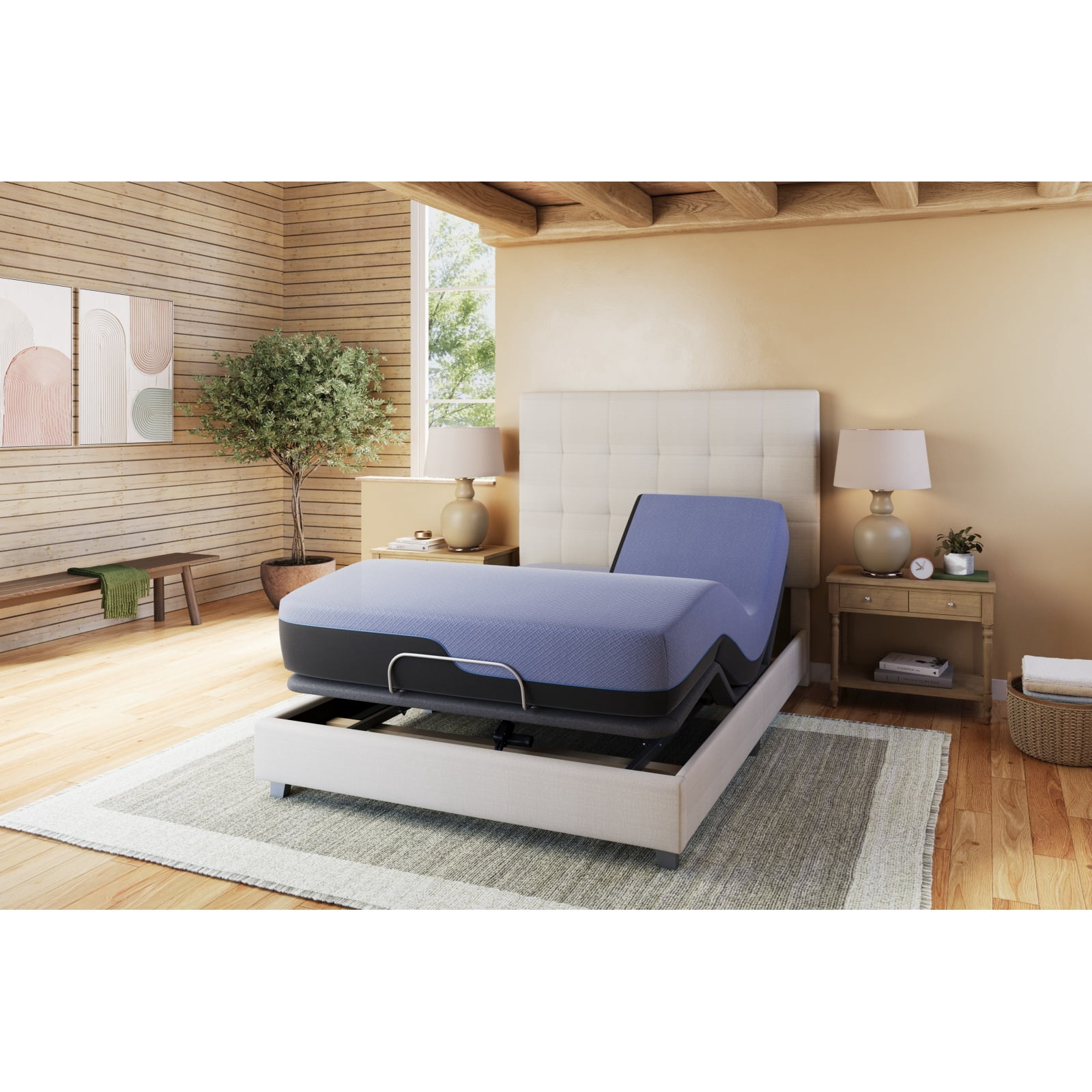 Miekor Furniture Refresh 12 inch Flex Top Hybrid Cooling Fast Responding Latex Foam and Coil Mattress, King Size 40447
