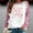 Pink2, variant on Aloohaidyvio ladies new years clothes,Womens Valentine's Day Printed T-shirt Long Sleeves Blouse Round Neck Sweatshirt Hoodies