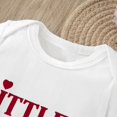thumbnail image 3 of LOVEBAY Kids Outfits Sister Matching Outfits For Baby & Little Girl Crew Neck Cute Letter Print T-shirt Summer Plain Top Tees Toddler Girls T-shirt, 3 of 9