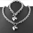 thumbnail image 3 of Aellinatey Heart Shaped Toggle Bracelet Fashion Pendant Necklace Jewelry Decor for Friends, 3 of 7