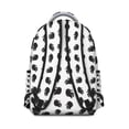thumbnail image 3 of Cats and Flowers Print Student School Backpack with Geometric Cat Pattern and Abstract Cat Art Artistic Minimalist Design, 3 of 5
