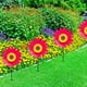 thumbnail image 4 of Flores artificiales, plantas artificiales, flores falsas, flores de imitación, ramo de girasol, molino de viento para seto de jardín exterior bidireccional de 36 cm., 4 of 6