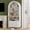White, variant on 71" Tall Arched Bookshelf with Sliding Doors and Adjustable Shelves, 5-Tier Modern Farmhouse Bookcase, Beige Wood Display Cabinet for Living Room, Office